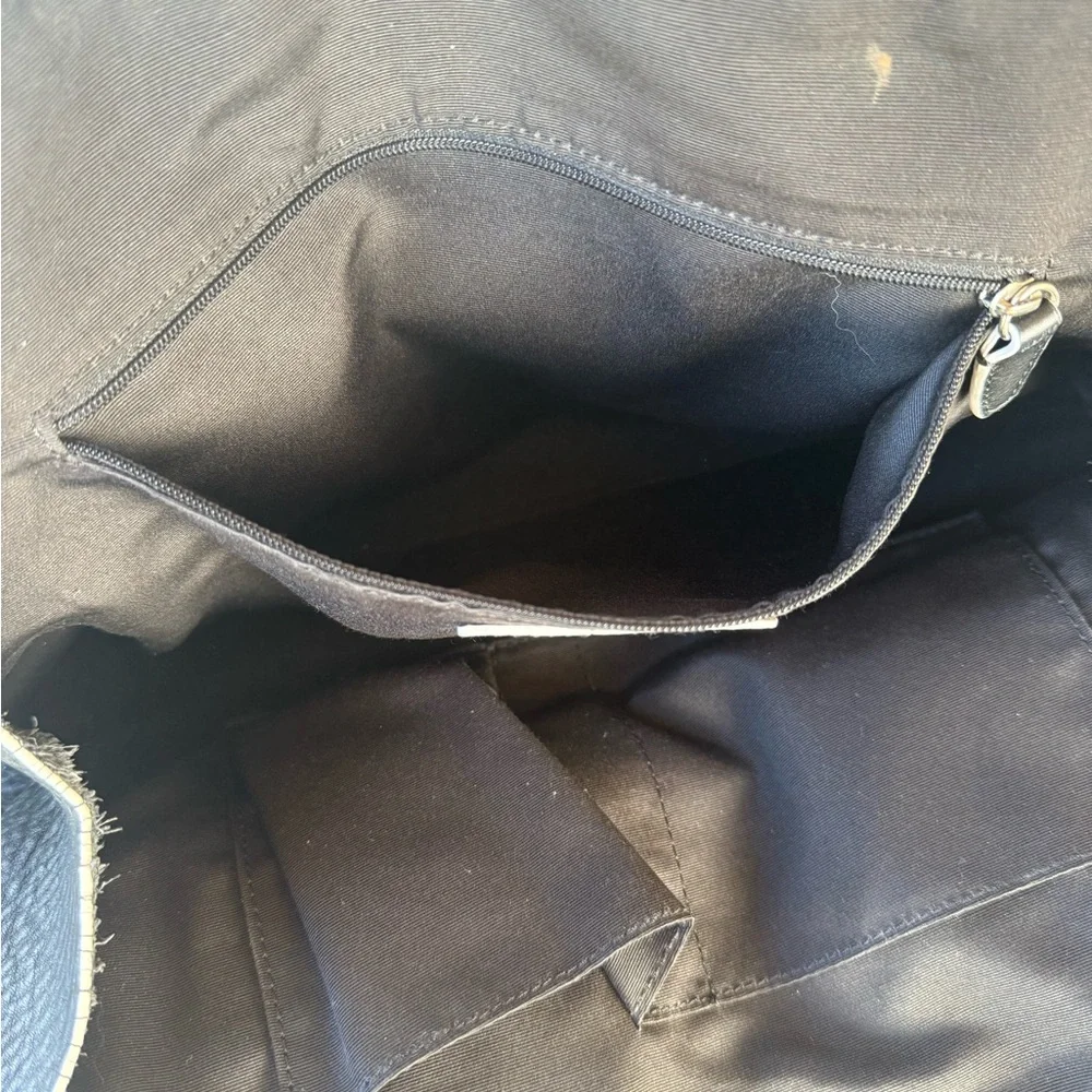 Coach 30165 Black Pebbled Leather Satchel / Duffle Bag Large - Picture 6 of 8